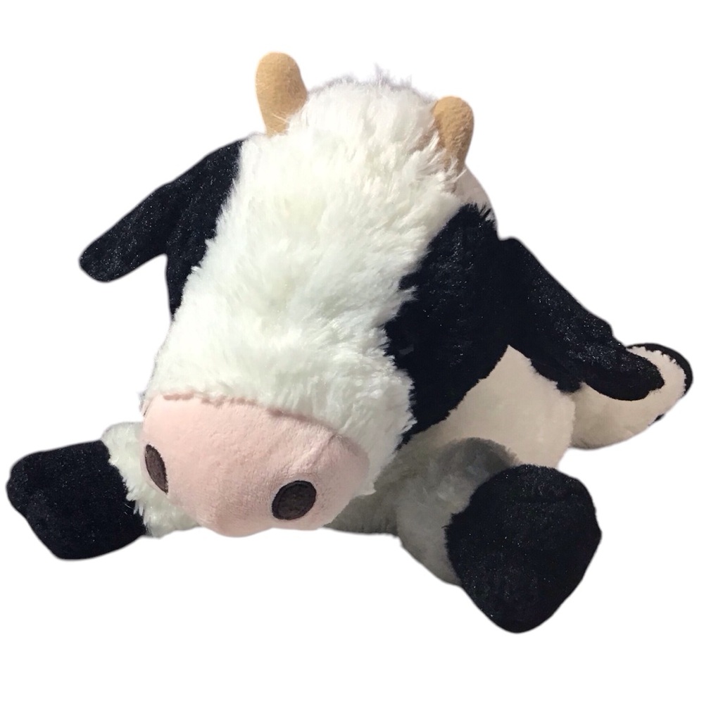 Gund Cow Stuffed Animal Dairy Holstein Plush Black White - Picture 13 of 13